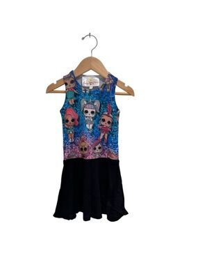 PENELOPE WILDBERRY Ribbed LOL Character Dress - size 2